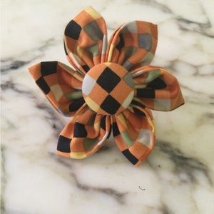 Autumn Fabric Flower Bow for Dogs